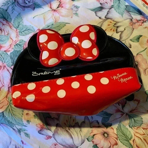 creme Handbags - Creme Mini Mouse Red and Black Makeup Bag